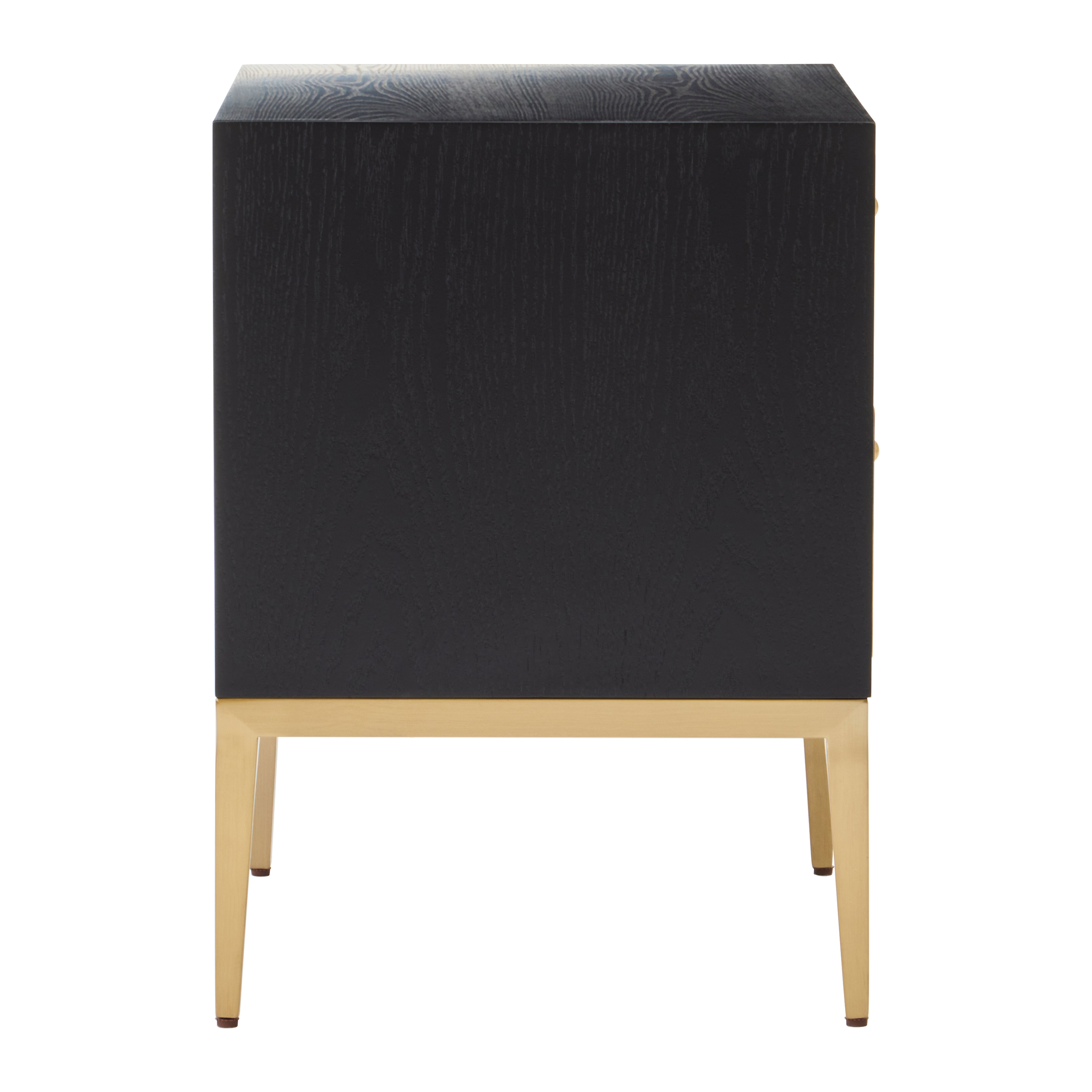 Roselle Grey Faux Shagreen Side Table | 2 Drawers